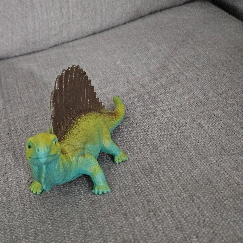 Greenbrier Int'l Dimetrodon Green Dinosaur Toy Figure - Picture 2 of 6
